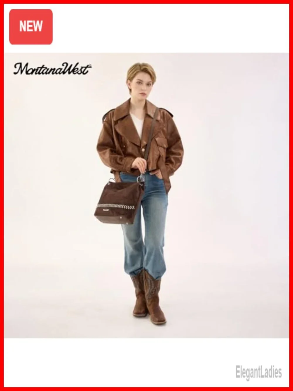 Faux Suede PU Leather Hobo Shoulder Bag with Back Pocket Crossbody